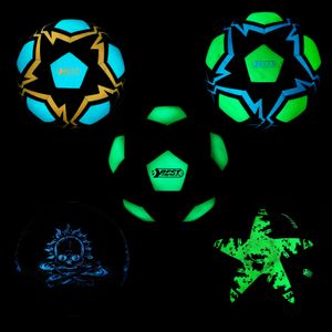 Best Sporting Fußball Glow In The Dark, Größe 5, Farbe:blau/orange