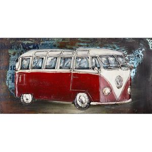 Metallbild Volkswagen 80 x 40 cm