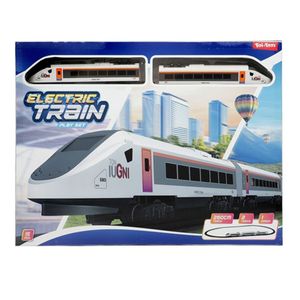 Toi-Toys 39919A - Elektrisches Zugset - High Speed (mit Wagon und 260cm Schienen) Zug Bahn Modelleisenbahn