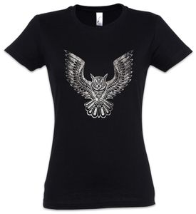 Urban Backwoods Owl II Damen T-Shirt, Größe:L