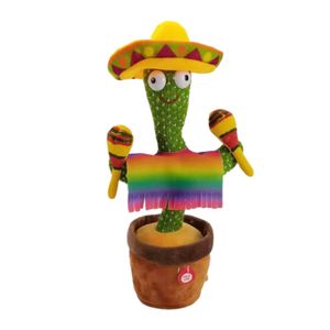 Sprechender Kaktus Plüsch Spielzeug, Tanzender Kaktus Singender Kaktus, Elektronischer Plüsch Kaktus, Kinder Weihnachten Geschenke(Stil 3)