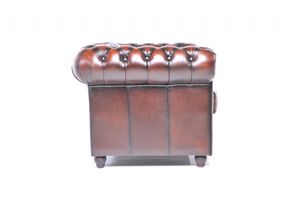 Chesterfield Sofa Original Leder  3-Sitzer  Antik braun