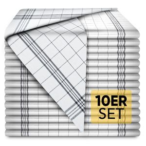 Loco Bird 10er Set Geschirrtücher aus 100% Baumwolle - 50x70cm Waffelpiqué - Hochwertiges Handtuch für die Küche - Premium Küchenhandtücher - Geschirrhandtücher zum Abtrocknen