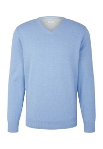 TOM TAILOR BASIC V-NECK SWEATER Herren Pullover, Größe:XL, Tom Tailor Farben:Modern Light Blue Melange 31087
