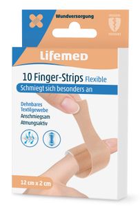 Lifemed Finger-Strips "Flexible" hautfarben 10 Stück