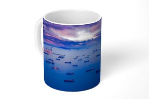 Tasse - Kaffeebecher - 350 ml - Schiffe auf dem Wasser - Teetasse