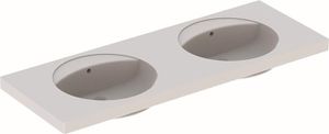 Geberit 133220600 Preciosa Doppelwaschtisch, 130x55cm Geberit 133220600 Preciosa Doppelwaschtisch, 130x55cm