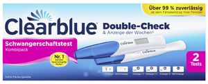 Clearblue Schwangerschaftstest Double Check Früh & Woche