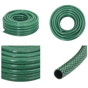 vidaXL Gartenschlauch Grün 0,9" 10 m PVC - Gartenschlauch - Gartenschläuche - Wasserschlauch - Bewässerungsschlauch