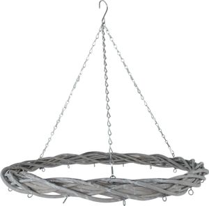 Rattan Deko Kranz zum hängen mit Kette Ø 60 cm