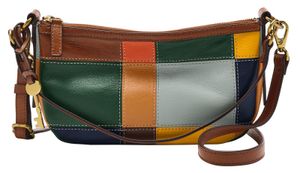FOSSIL Jolie Crossbody Brown Patchwork