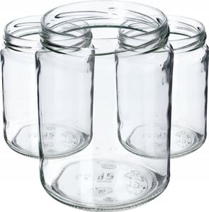 KADAX poháre na zaváranie "Maki", poháre na džem, poháre na zaváranie, bez viečka, 540 ml, 48 kusov