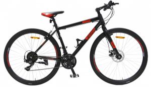 Amigo Control - Mountainbike 28 Zoll für Damen und Herren - geeignet ab 160-180 cm - mit 21-Gang und Scheibenbremse - Schwarz/Rot