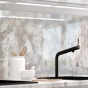 Küchenrückwand selbstklebend Glasoptik - SOMMERWIND - 1.8mm, versteift, alle Untergründe, Hart PET Material, PREMIUM 60 x 340cm