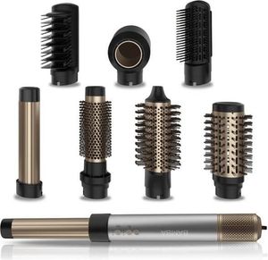 Cecotec 03467 Přístroj na úpravu vlasů Multistyler Warm Aluminium, Black, Gold 1400 W 1,8 m Cecotec 03467 Přístroj na úpravu vlasů Multistyler Warm Aluminium, Black, Gold 1400 W 1,8 m