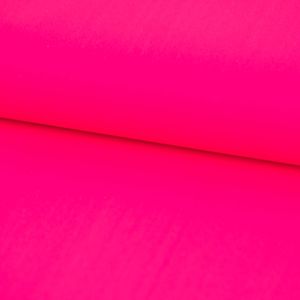 Bekleidungsstoff Polyester wasserabweisend reflektierend uni neon pink 1,4m Breite