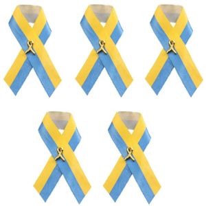 Melario 5 Stücke Ukraine Aufkleber Ukraine Flagge Anstecker Solidaritäts Ansteckbuttons Blau Gelb, Ukraine Flagge Brosche aus Metall für Männer Frauen