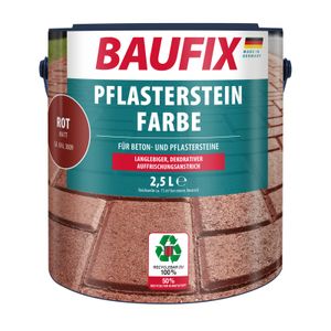 BAUFIX Pflasterstein Farbe rot matt, 2.5 Liter, Beton- und Bodenfarbe