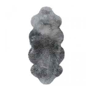 Heitmann Australische Lammfelle aus eineinhalb Fellen 140 × 68 cm Fell Heitmann Farbe: Grau