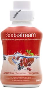 SodaStream sirup s príchuťou ovocnej zmesy, obsah 500 ml - na prípravu až 12 veľkých fliaš s hotovým nápojom, neobsahuje alergény