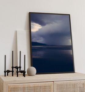 Poster Stürmische Küste, groesse_poster:70x100 cm, groesse_rahmen:birke 70x100 cm