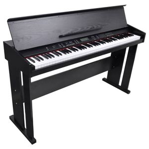 Cloris Möbel Elektro Klavier Digital E-Piano mit 88 Tasten & Notenablage