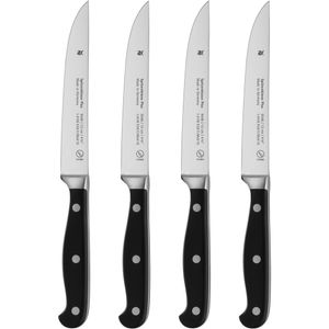 WMF Spitzenklasse Plus Steakmesser-Set 4teilig 22 cm, Made in Germany, Messer geschmiedet, Performance Cut, Klinge 12 cm