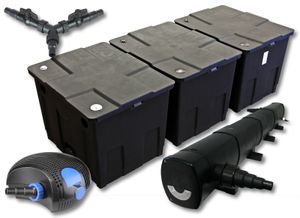 SunSun Filter Set für 90000l Teich mit 72W Teichklärer und 100W ECO Pumpe