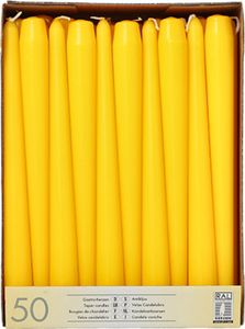STARPAK Leuchterkerzen 22 mm gelb 50er Pack