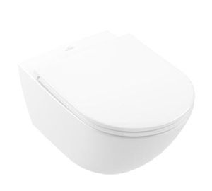Villeroy & Boch Subway 3.0 - Wand-WC mit WC-Sitz SoftClose, TwistFlush, CeramicPlus, alpinweiß 4670T9R1