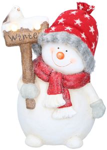 Vianočné darčeky Snehuliak Vianočná figúrka 36 cm - Vianočné dekorácie - Vnútorné a vonkajšie vianočné dekorácie