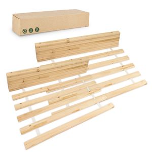 Lamelový rošt 140x200cm - Rolovací rošt 14 drevených lamiel jedľové drevo Rolovací rošt ( 70x200cm sada 2 ) posteľ pre dospelých a deti nenastaviteľný