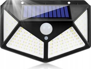 LUMILED Solarlampe mit Bewegungsmelder 100 LED 3 Modi 270° Solar Wandleuchte IP44 Solarleuchte für Garten Sicherheitswandleuchte Wandlampe Außen