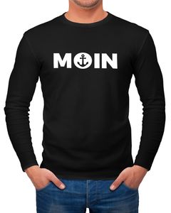 Herren Longsleeve Moin mit Anker Langarmshirt Moonworks®  3XL
