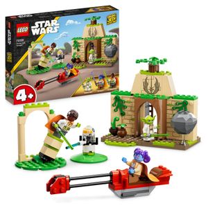 LEGO 75358 Star Wars Tenoo Jedi Temple, Spiel Set für Anfänger mit Minifiguren Lys Solay, Kai Brightstar, Meister Yoda, inklusive Speeder Bike und Lichtschwertern für Kinder ab 4 Jahren