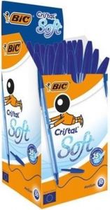 Długopis Bic Cristal Soft 1-2 mm krystaliczny niebieski (50 sztuk)