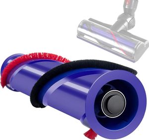 Brushroll Rollstabbürste für Dyson V6 Akku-Staubsauger, ersetzt 966821-01, 966084-01, Endabdeckung Nicht im Lieferumfang enthalten. 4-Zack-Innenbeschlag (Nicht für 3-Zack-Köpfe geeignet)