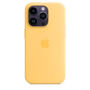 Apple Silikon Case iPhone 14 Pro      ye  mit MagSafe - sonnenlicht