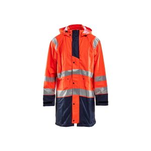 Blakläder High Vis Regenjacke 4324 2000 Level 1 in div. Farben, Farbe:orange/marineblau, Größe:XL