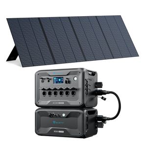 BLUETTI Solarspeicher AC300 & B300 Zusatzbatterie, mit PV350 Solarmodulen, 3072Wh Stromerzeuger mit 6 3000W AC Ausgängen(6000W Peak), LiFePO4 Batterie-Backup für den Heimgebrauch, Stromausfall