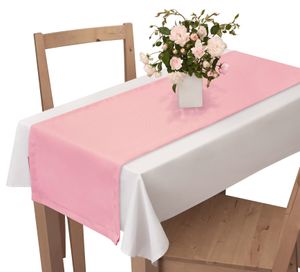 Tischläufer, Maße: 40x250 cm, Farbe: Rosa