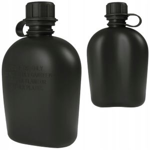 Dominator Feldflasche 1L Trinkflaschen Outdoor Militär Schwarz