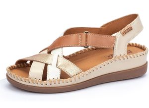 Pikolinos Damen Sandale Leder Keilabsatz Wedge Cadaques W8K-0741, Größe:41 EU, Farbe:Weiß