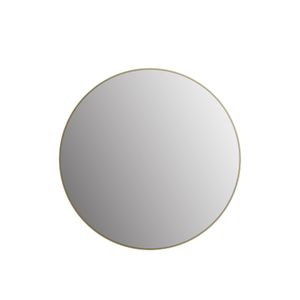 Talos Picasso Spiegel gold Ø 80 cm - mit hochwertigem Aluminiumrahmen für stilvolles Ambiente - Perfekter Badezimmerspiegel Rund, der Eleganz und Funktionalität vereint