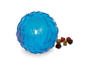 Nobby TPR Snack Ball „Bone“ : Blau 10cm Farbe: Blau Größe: 10cm