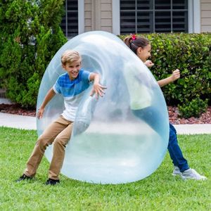 ["Big Kids Kids Outdoor Toy Soft Water Filled Bubble Ball Blow Up Balloon Fun Party Game Summer Inflatable Pool Party, L, Blue, 1 kus"],
