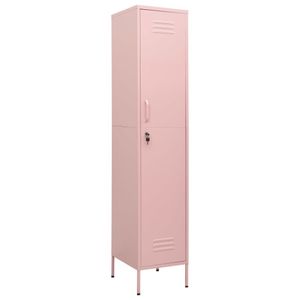 vidaXL Schließfachschrank Rosa 35x46x180 cm Stahl