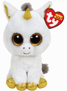 Beanie Boos Pegasus jednorożec biały/złoty 24cm przytulanka