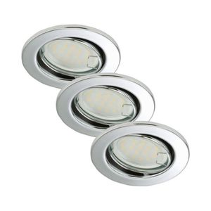 Einbauleuchte Briloner Attach LED Downlight 3er Set Deckenlampe Chrom