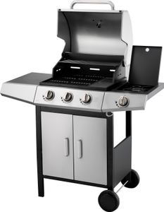 FIELDMANN FZG 3010 Plynový gril, rozmery grilu: 107 x 53 x 110 cm, 3x hlavný horák a 1x bočný horák, zapaľovanie: integrovaný systém, grilovacia plocha: 50,5 x 39 cm FIELDMANN FZG 3010 Plynový gril, rozmery grilu: 107 x 53 x 110 cm, 3x hlavný horák a 1x bočný horák, zapaľovanie: integrovaný systém, grilovacia plocha: 50,5 x 39 cm